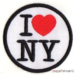 Iron-on Patch I love NY New York