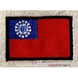 Aufnäher Patch klein Flagge Bügelbild Myanmar