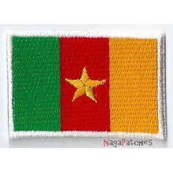 Aufnäher Patch klein Flagge Bügelbild Kamerun