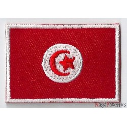 Aufnäher Patch klein Flagge Bügelbild Tunesien