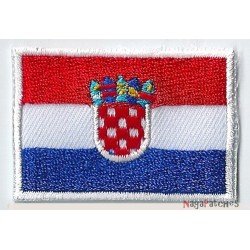 Aufnäher Patch klein Flagge Bügelbild Kroatien