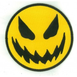 Iron-on Patch Smiley Halloween