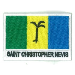Patche drapeau Saint Christophe Nevis Anguilla
