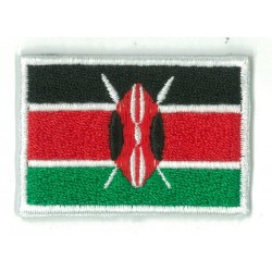 Aufnäher Patch klein Flagge Bügelbild Kenia