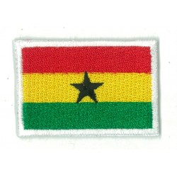 Parche bandera pequeño termoadhesivo Ghana