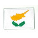Parche bandera pequeño termoadhesivo Chipre