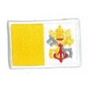 Aufnäher Patch klein Flagge Bügelbild Vatikan