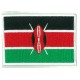 Aufnäher Patch Flagge Bügelbild Kenia