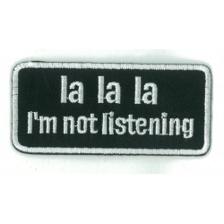 Iron-on Patch I am not listening