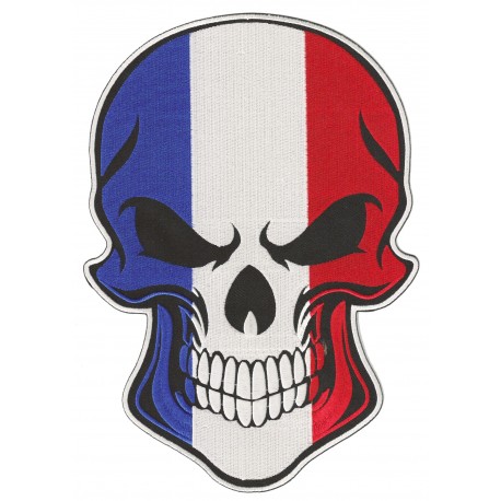 Patche dorsal thermocollant Skull France 