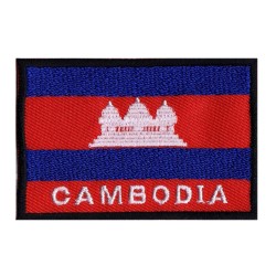 Aufnäher Patch Flagge Kambodscha