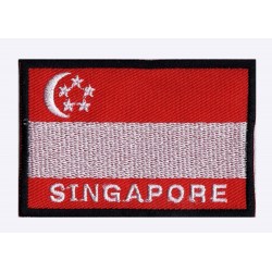Aufnäher Patch Flagge Singapur