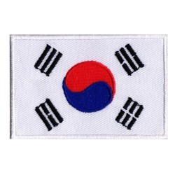 Aufnäher Patch Flagge Südkorea