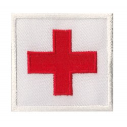 Iron-on Flag Patch Red Cross