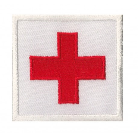 Aufnäher Patch Flagge Bügelbild  Rotes Kreuz