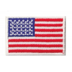 Aufnäher Patch klein Flagge Bügelbild USA