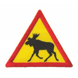 Iron-on Patch Reindeer Danger