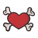 Iron-on Patch  Pirate heart