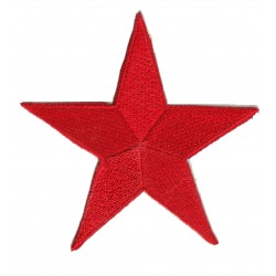 Toppa  termoadesiva stella rossa