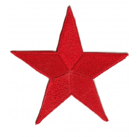 Toppa  termoadesiva stella rossa
