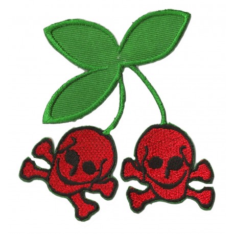 Iron-on Patch Cherry skull