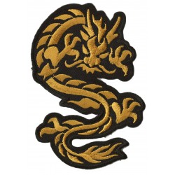Iron-on Patch golden Dragon