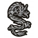 Iron-on Patch golden Grey Dragon