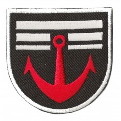 Iron-on Patch Marine anchor Navy