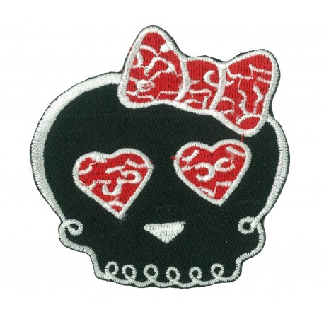 Iron-on Patch Lady Skull
