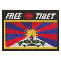 Aufnäher Patch Bügelbild Free Tibet