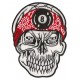 Iron-on Patch  8 skull medium