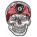 Iron-on Patch  8 skull medium