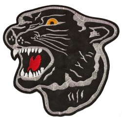 Aufnäher groß Patch Bügelbild schwarzer Panther