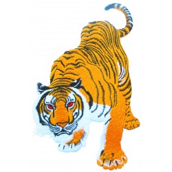 Patche dorsal thermocollant Tigre Royal