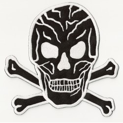 Iron-on Patch  8 skull medium