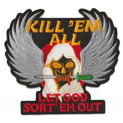 Patche écusson thermocollant Kill'em all medium