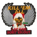 Iron-on Patch  Kill'em all medium