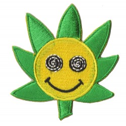 Parche termoadhesivo smiley de la flor