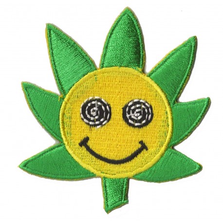 Iron-on Patch Smiley Flower