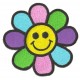 Parche termoadhesivo smiley flower