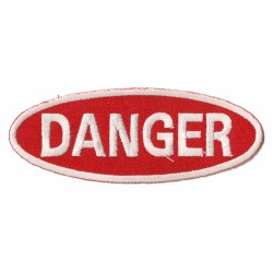 Iron-on Patch Danger