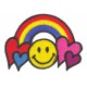 Toppa  termoadesiva Rainbow Smiley