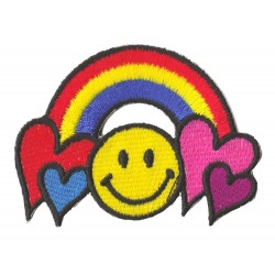 Iron-on Patch Smiley Rainbow