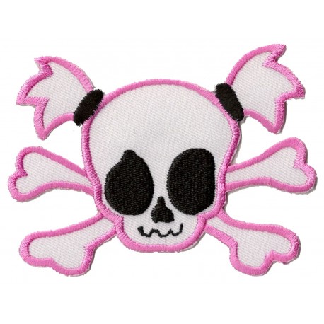 Parche termoadhesivo Lady Pink Skull