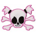 Iron-on Patch Lady Pink Skull