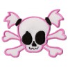 Aufnäher Patch Bügelbild Lady Pink Skull
