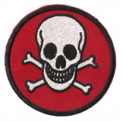 Iron-on Patch Danger skull