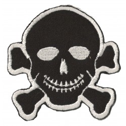 Iron-on Patch Danger skull