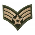 Aufnäher Patch Bügelbild militärischen Rang Armee