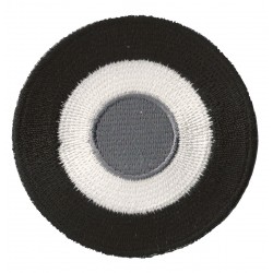 Iron-on Patch cockade Black and white